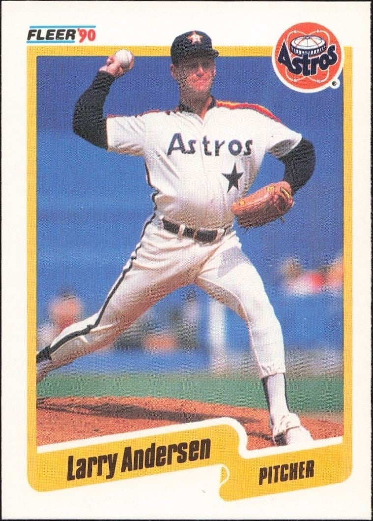 1990 Fleer Larry Anderson #221 trading card