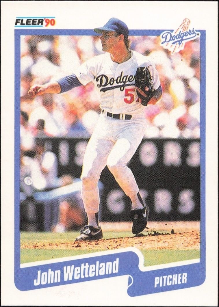 1990 Fleer John Wettleland #411 trading card