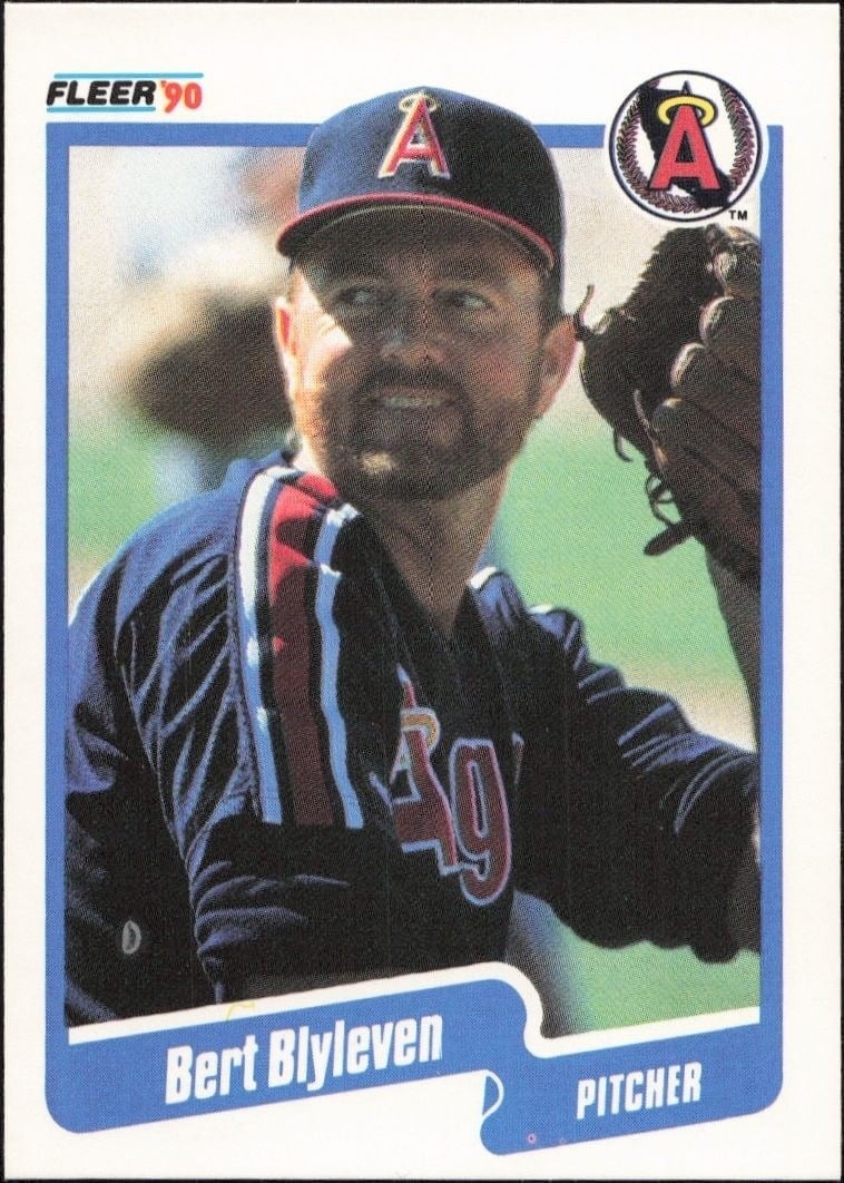 1990 Fleer Bert Blyleven #128 trading card