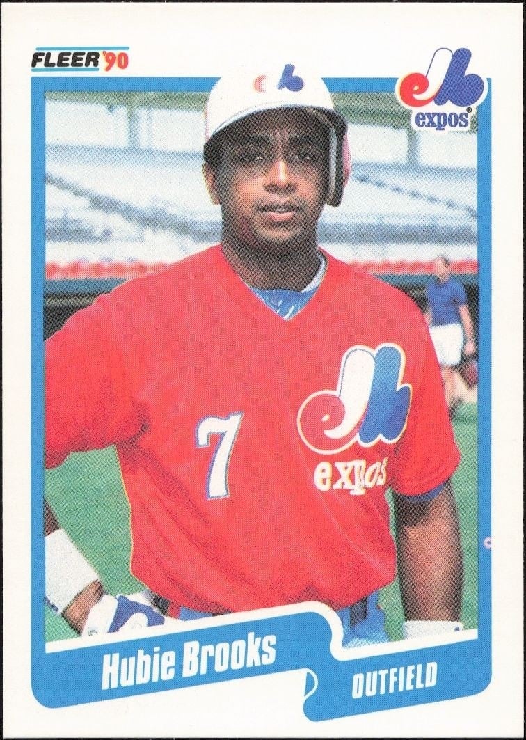 1990 Fleer Hubie Brooks #341 trading card