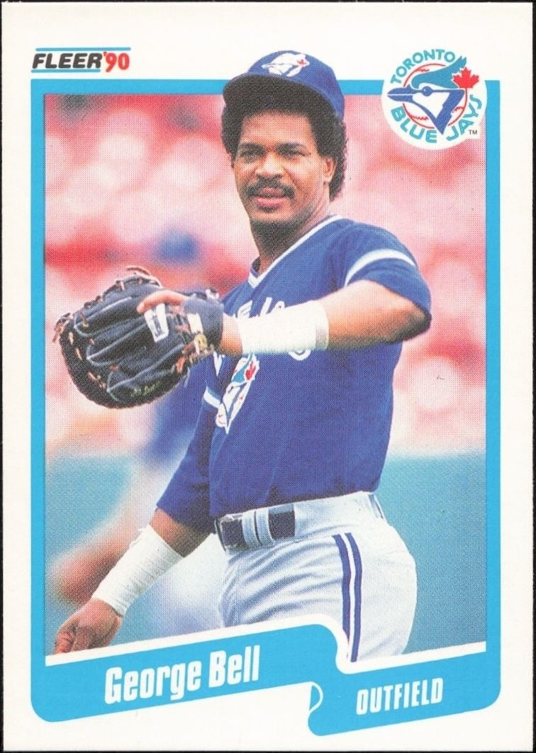 1990 Fleer George Bell #76 trading card