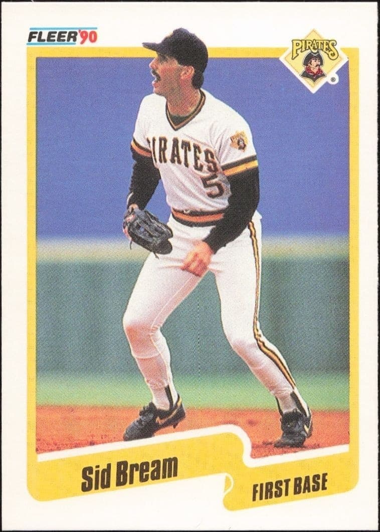 1990 Fleer Sid Bream #463 trading card