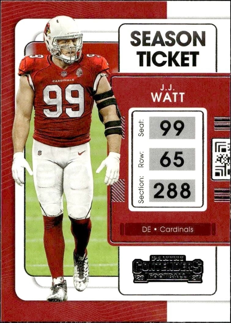 2021 Panini Contenders J.J. Watt #3 trading card
