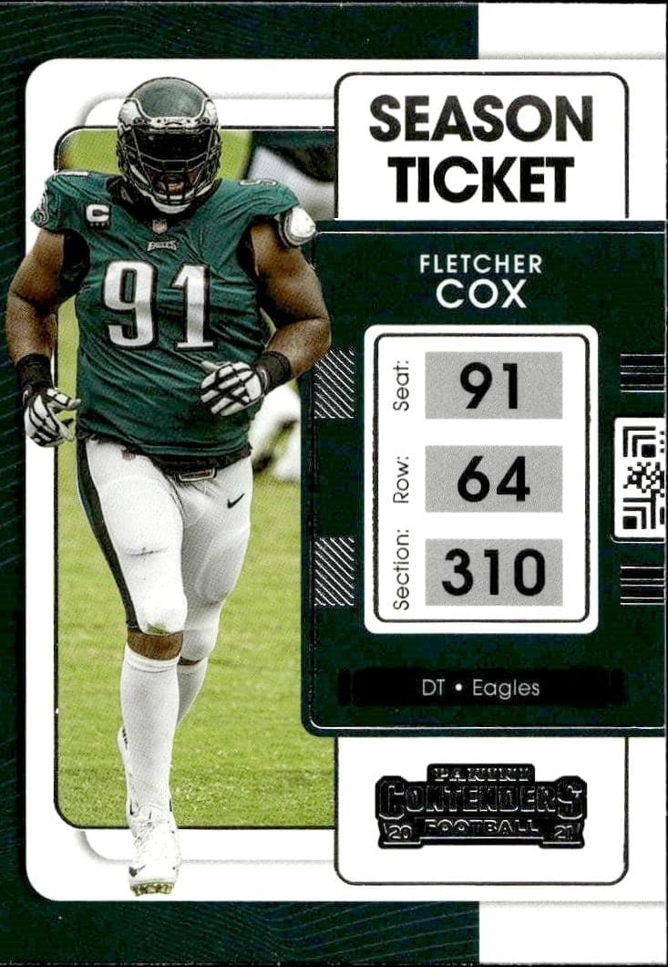2021 Panini Contenders Fletcher Cox #81 trading card