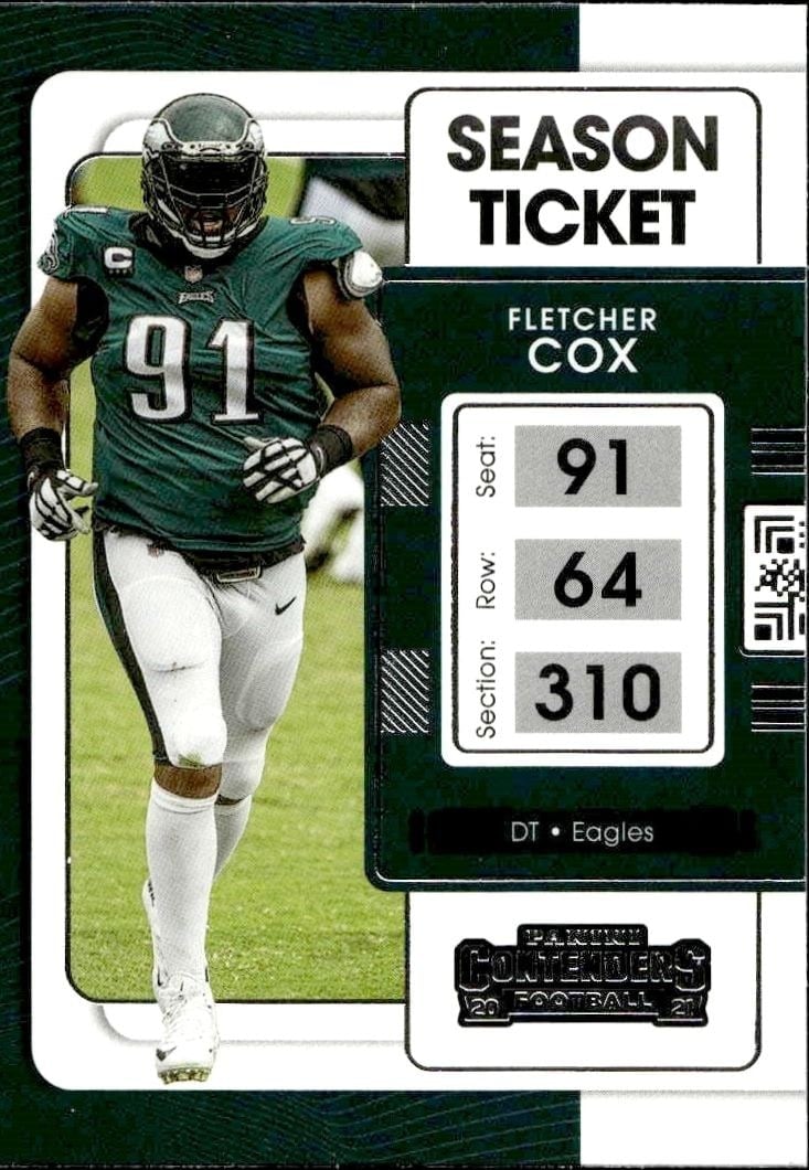 2021 Panini Contenders Fletcher Cox #81 trading card