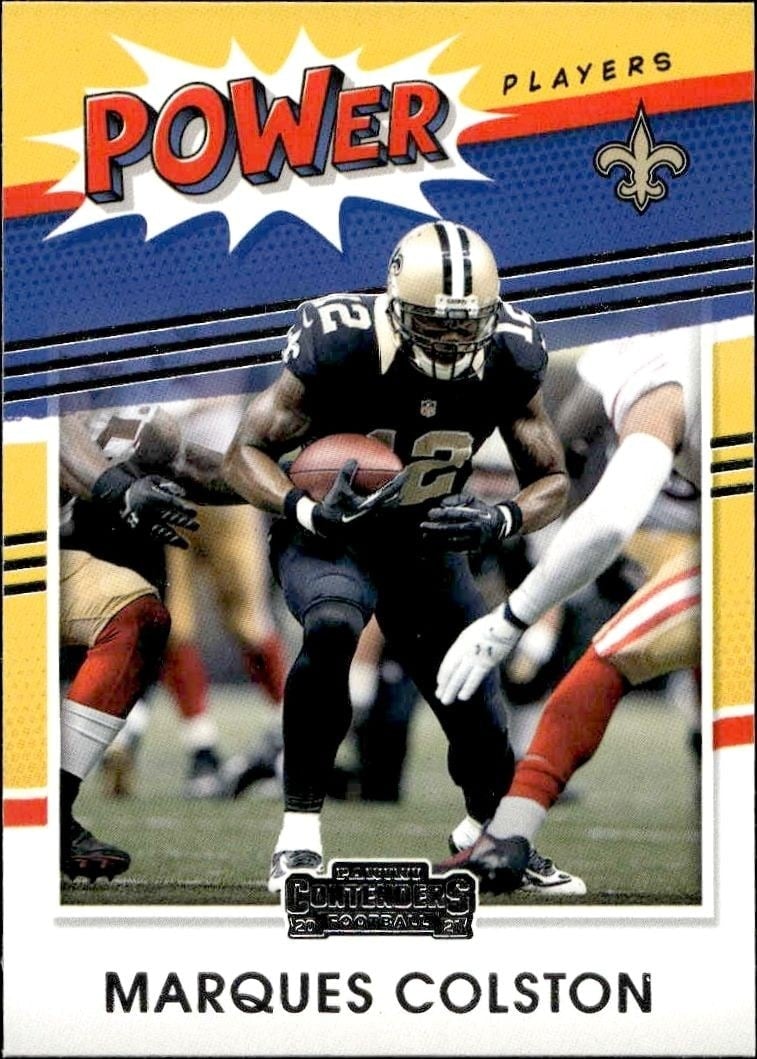 2021 Panini Contenders Marques Colston #PP-MCO trading card