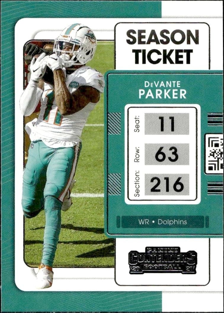 2021 Panini Contenders DeVante Parker #61 trading card