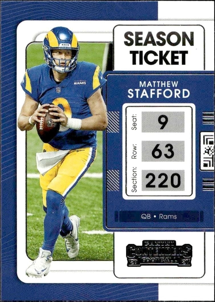 2021 Panini Contenders Matthew Stafford #54 trading card