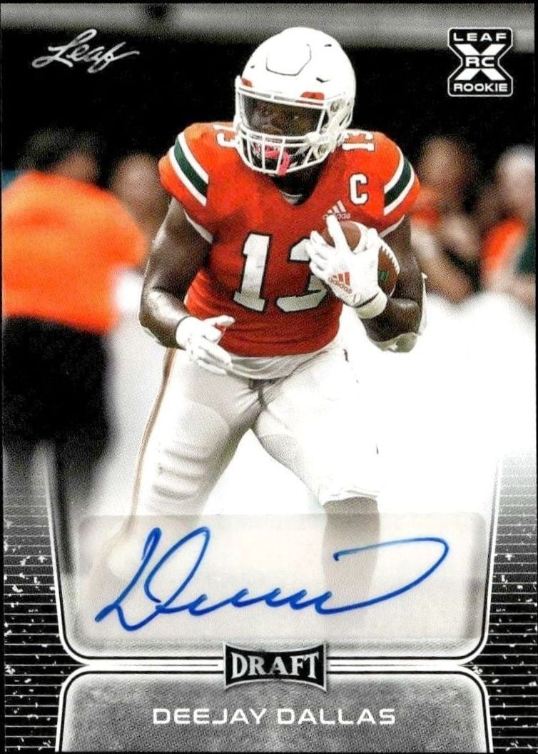 2020 Leaf Draft Deejay Dallas #BA-DD2 trading card