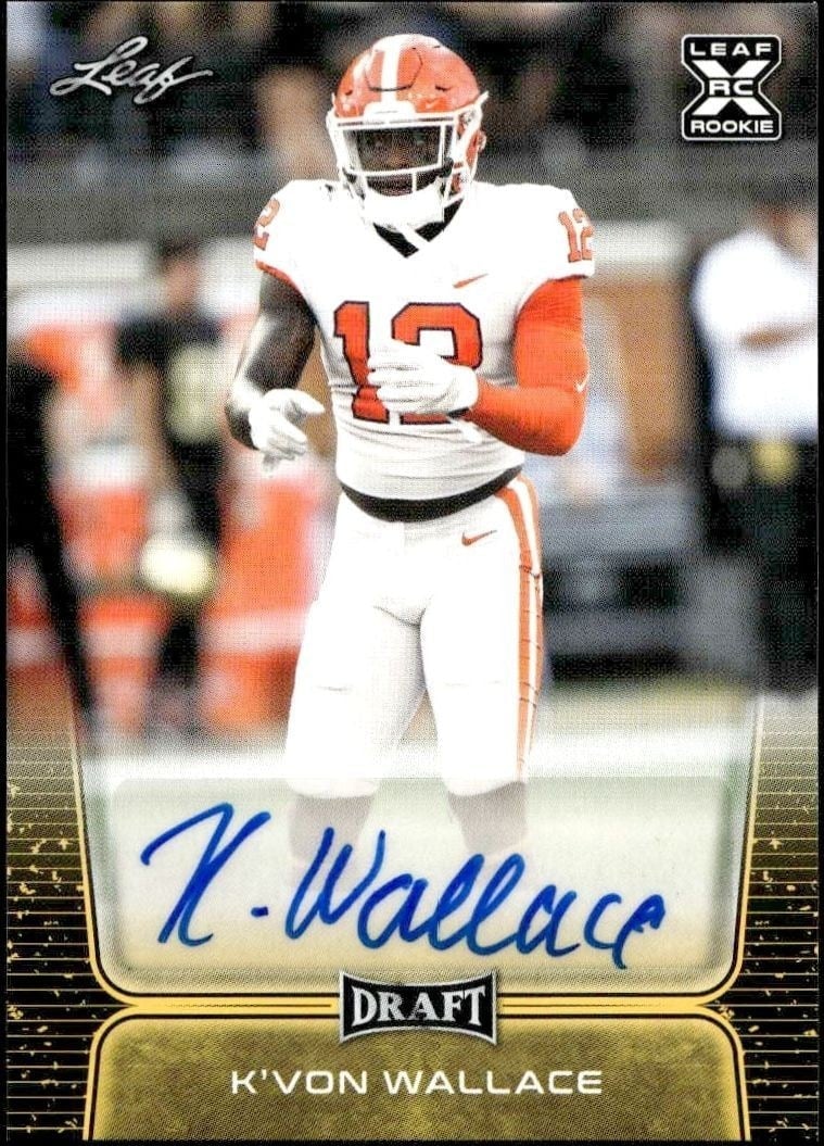2020 Leaf Draft K'Von Wallace #BA-KVW trading card