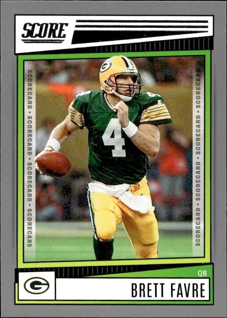 2022 Panini Score Brett Favre #101 trading card