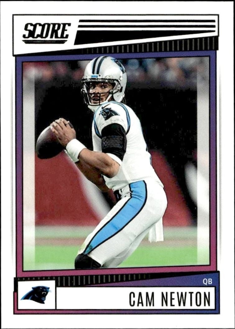 2022 Panini Score Cam Newton #48 trading card