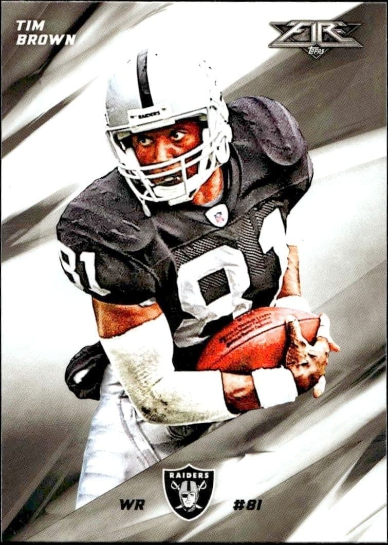 2015 Topps Fire Tim Brown #2 trading card