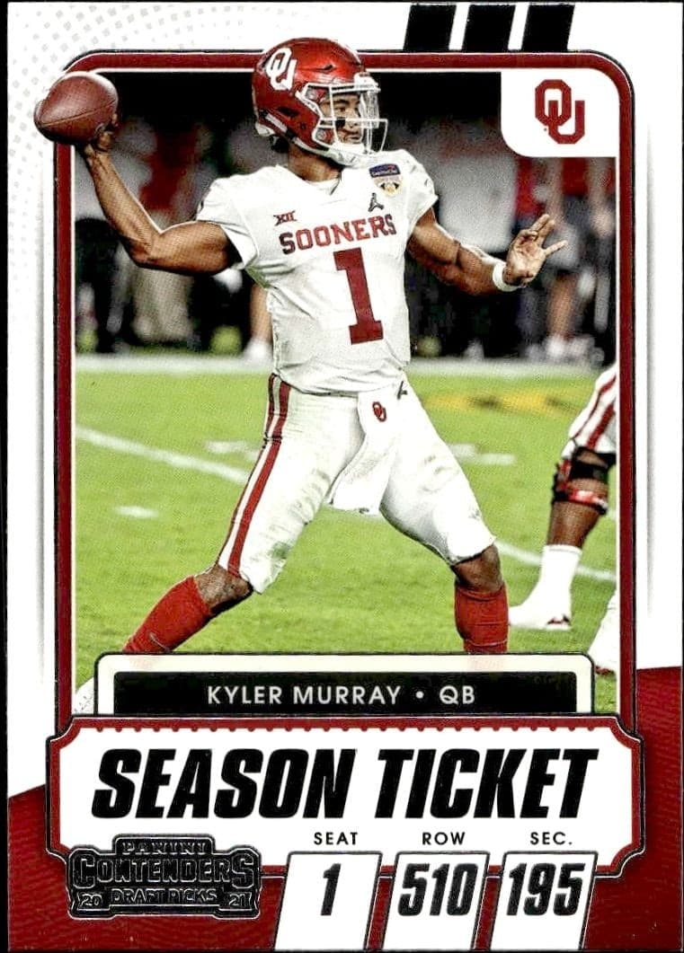 2021 Panini Contenders Draft Picks Kyler Murray #15 trading card