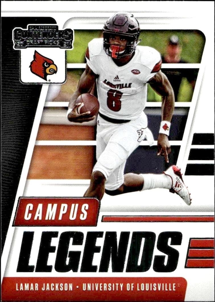 2021 Panini Contenders Draft Picks Lamar Jackson #17 trading card