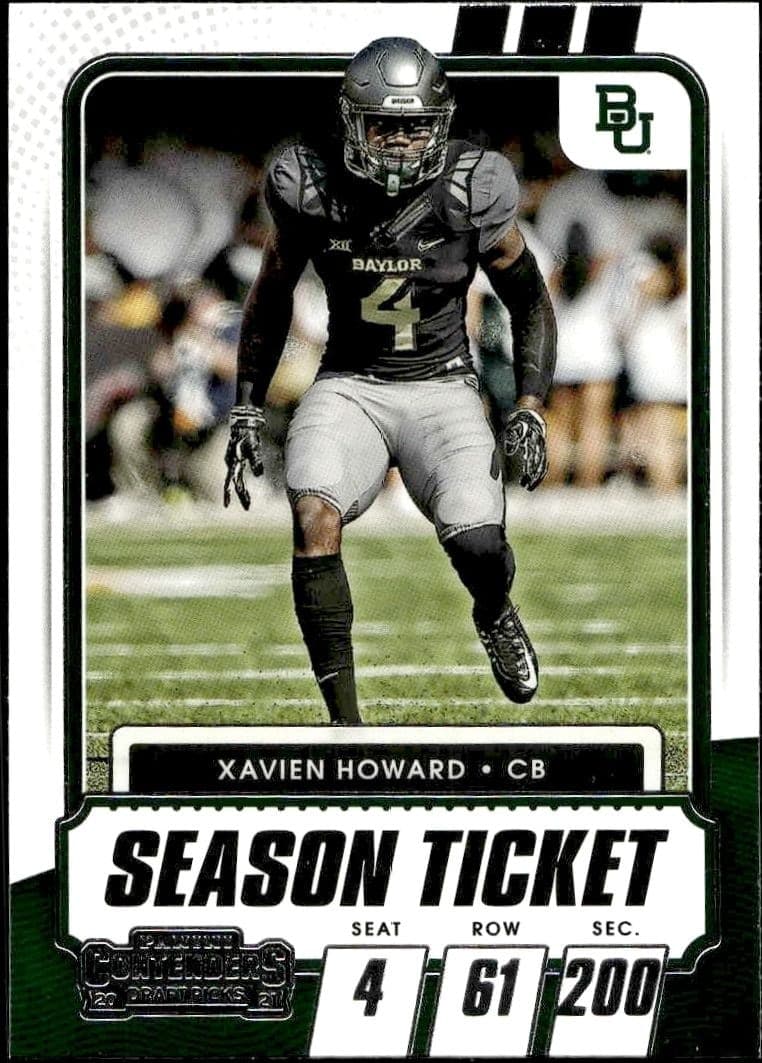 2021 Panini Contenders Draft Picks Xavien Howard #73 trading card