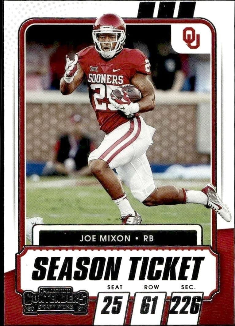 2021 Panini Contenders Draft Picks Joe Mixon #62 trading card