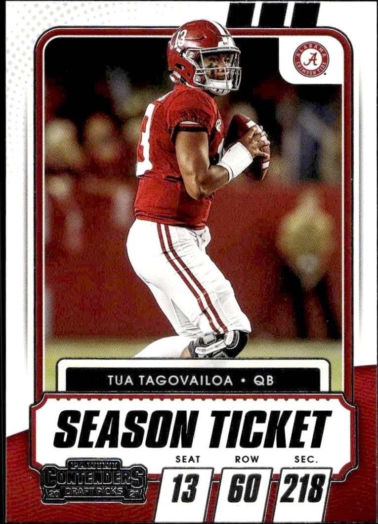 2021 Panini Contenders Draft Picks Tua Tagovailoa #25 trading card