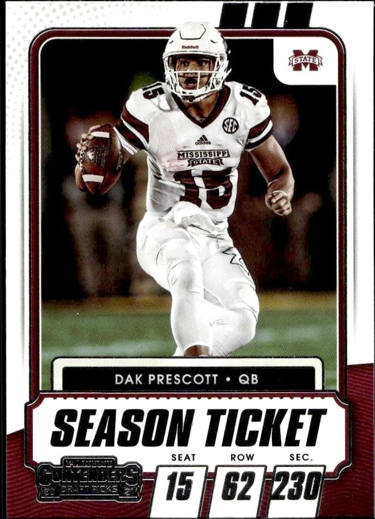 2021 Panini Contenders Draft Picks Dak Prescott #24 trading card