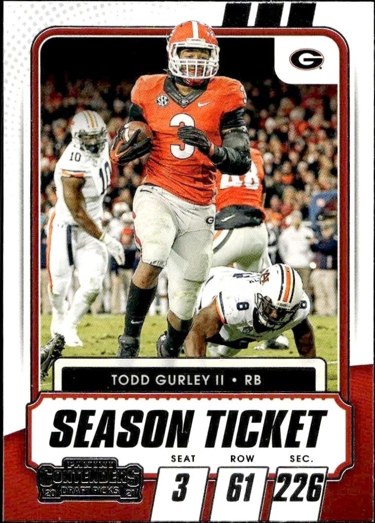 Todd Gurley II 2021 Panini Contenders Draft Picks #58 Football Trading Card - Front 2021 Panini Contenders Draft Picks Todd Gurley II #58 football trading card front