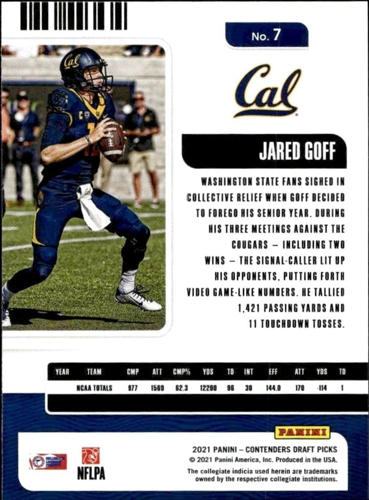 Jared Goff - Back