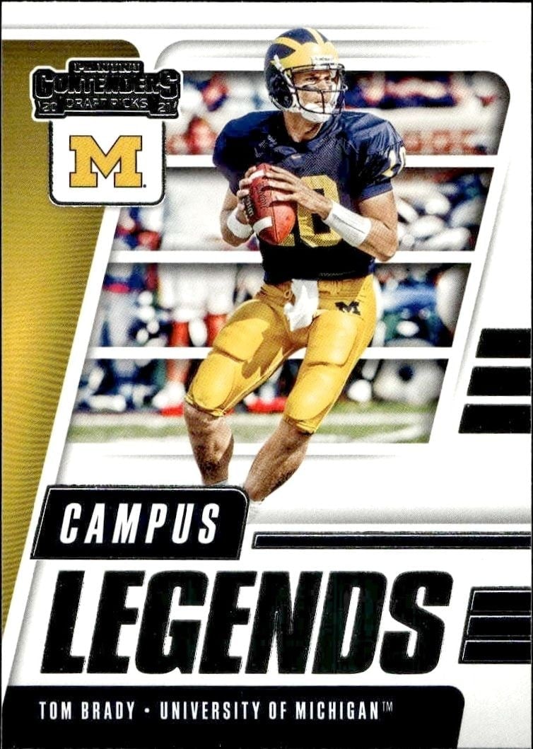 Tom Brady 2021 Panini Contenders Draft Picks #7 Football Trading Card - Front 2021 Panini Contenders Draft Picks Tom Brady #7 football trading card front