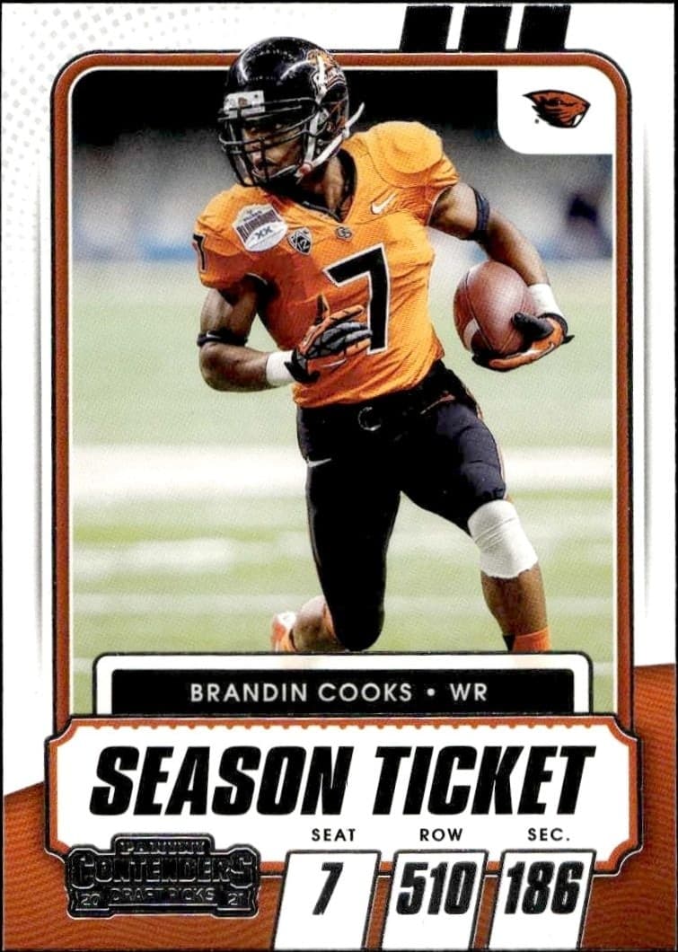 2021 Panini Contenders Draft Picks Brandin Cooks #96 trading card