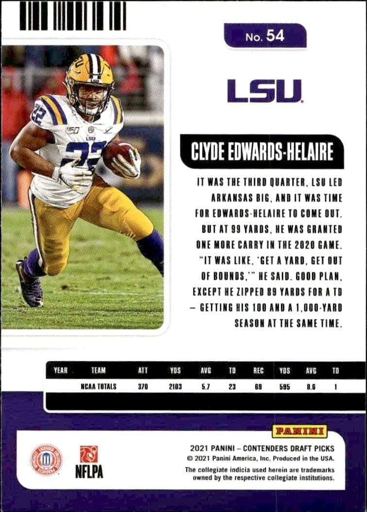 Clyde Edwards-Helaire - Back