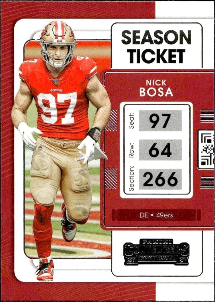 2021 Panini Contenders Nick Bosa #90 trading card