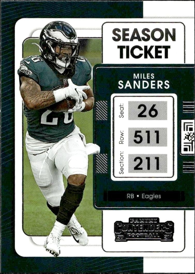 2021 Panini Contenders Christian McCaffrey #15 trading card