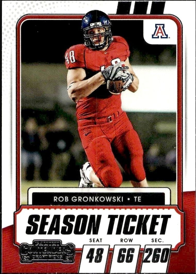 2021 Panini Contenders Rob Gronkowski #100 trading card