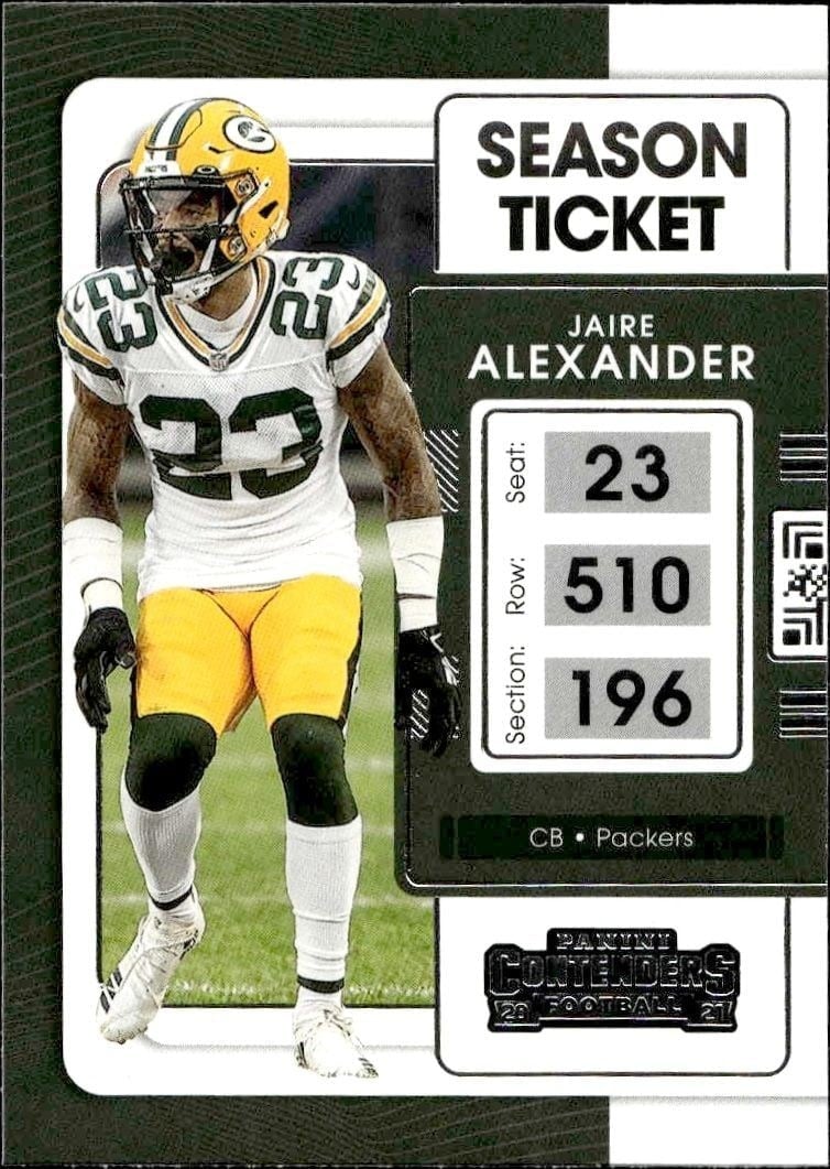 2021 Panini Contenders Jaire Alexander #37 trading card