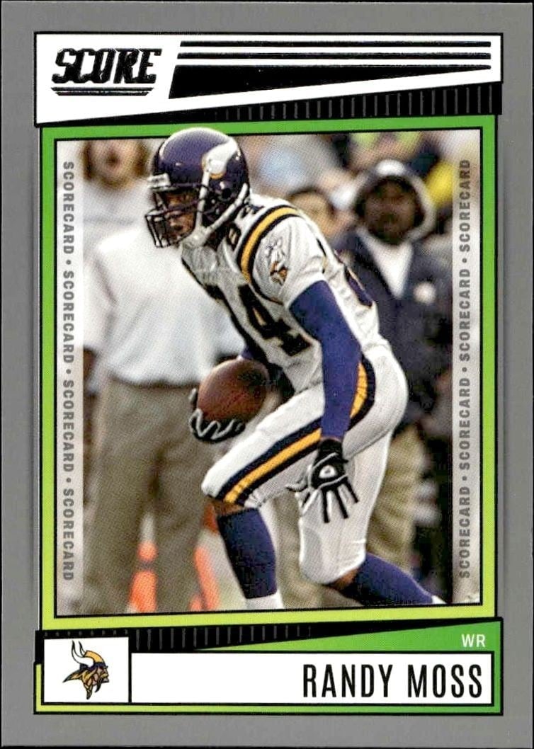 2022 Panini Score Randy Moss #110 trading card