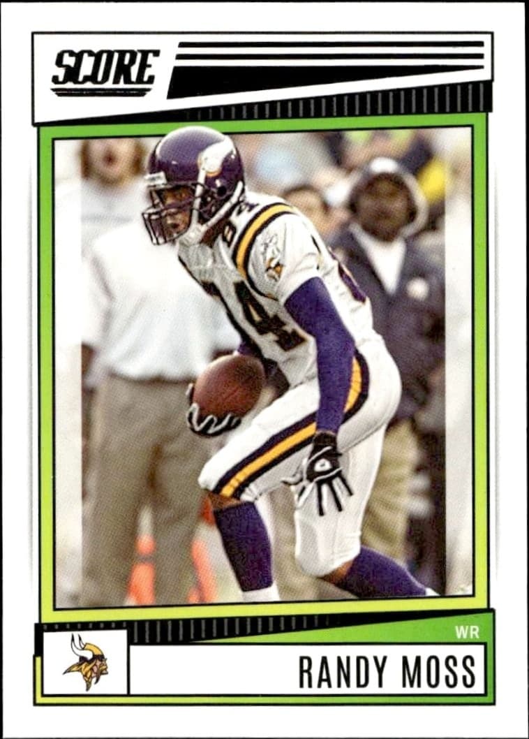 2022 Panini Score Randy Moss #110 trading card