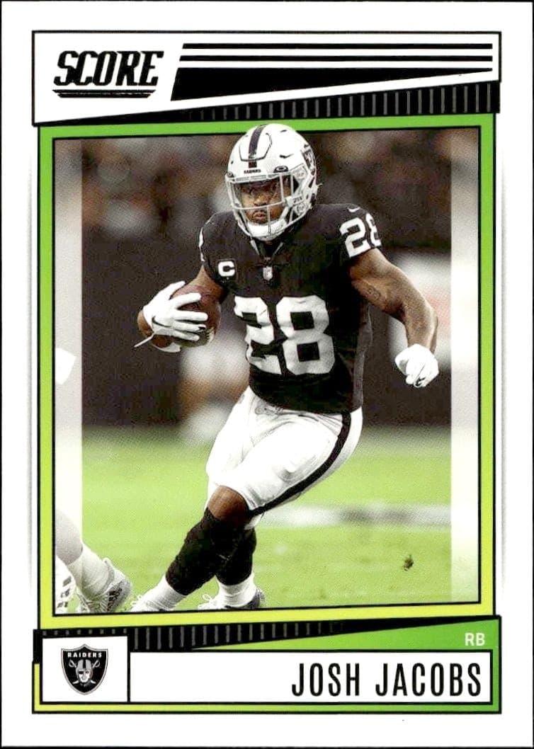 2022 Panini Score Josh Jacobs #126 trading card