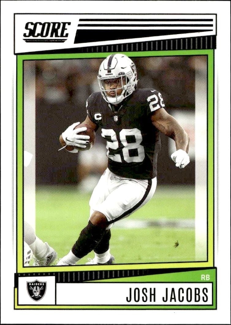 2022 Panini Score Josh Jacobs #126 trading card