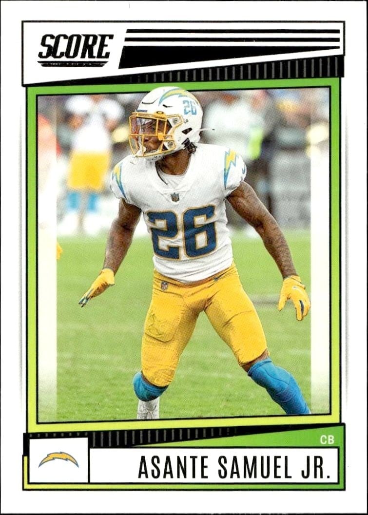 2022 Panini Score Asante Samuel Jr. #140 trading card