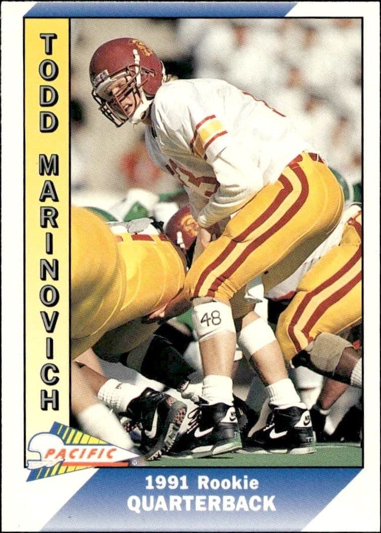 1991 Pacific Todd Marinovich #189 trading card