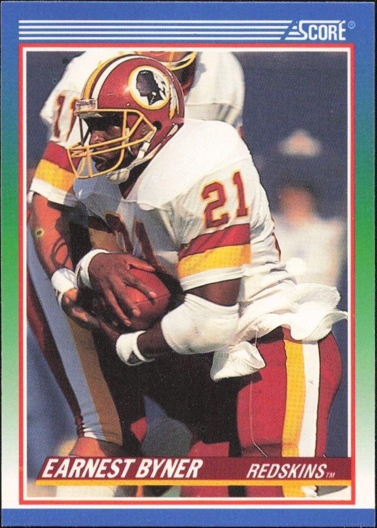 Earnest Byner 1990 Score #358 Football Trading Card - Front 1990 Score Earnest Byner #358 football trading card front