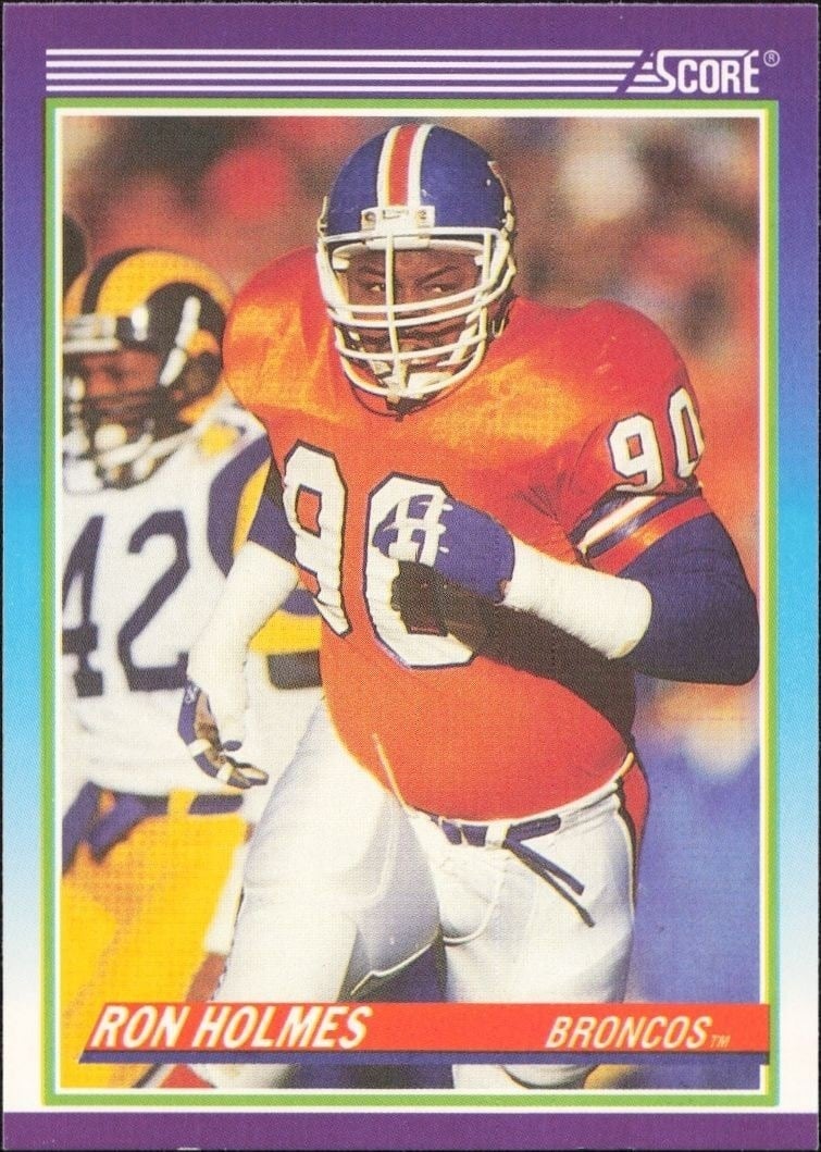 Ron Holmes 1990 Score #462 Football Trading Card - Front 1990 Score Ron Holmes #462 football trading card front