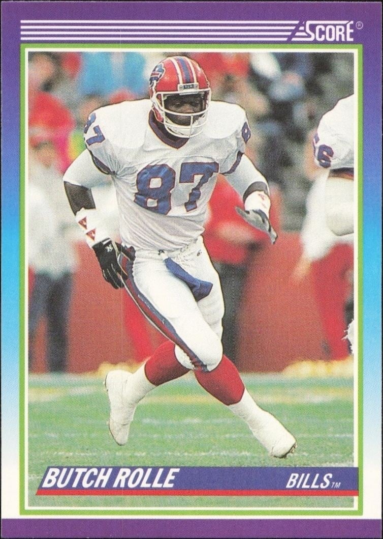 Butch Rolle 1990 Score #456 Football Trading Card - Front 1990 Score Butch Rolle #456 football trading card front