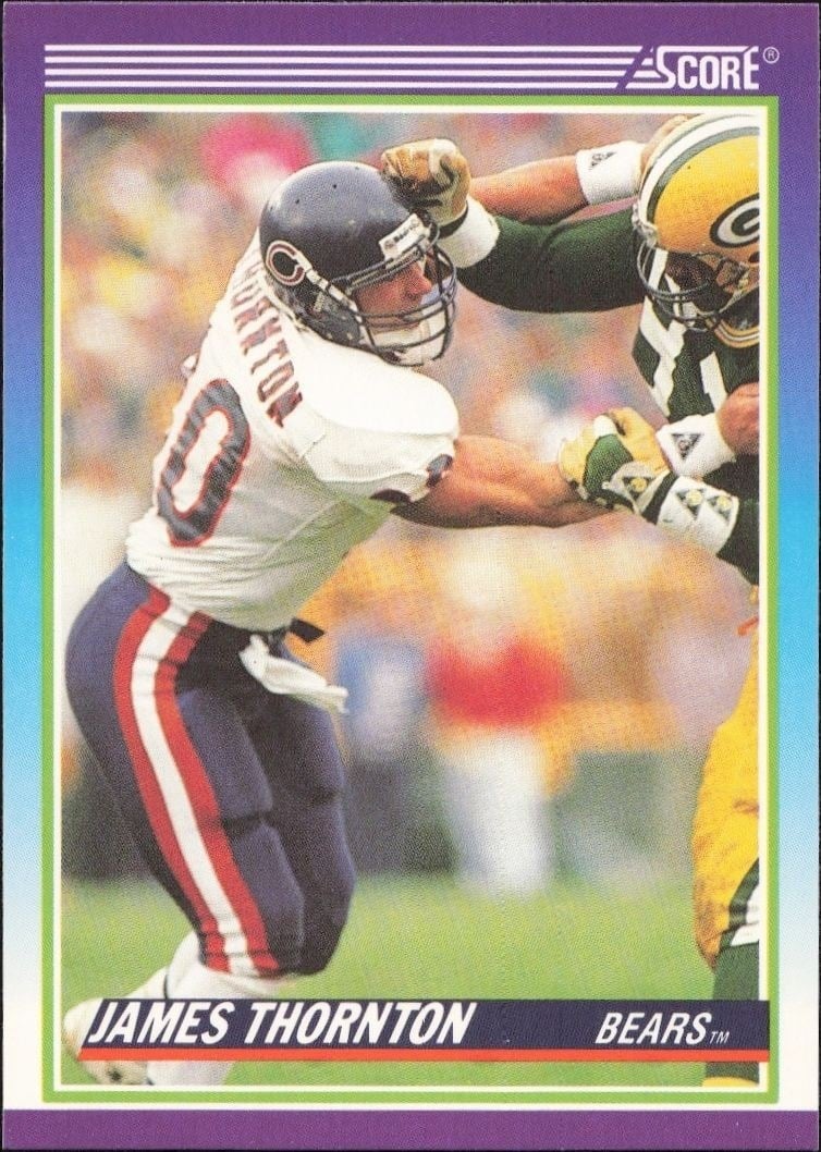 James Thornton 1990 Score #459 Football Trading Card - Front 1990 Score James Thornton #459 football trading card front