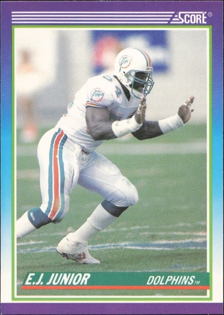 1990 Score E.J. Junior #494 trading card
