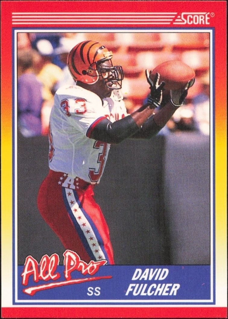 1990 Score David Fulcher #565 trading card