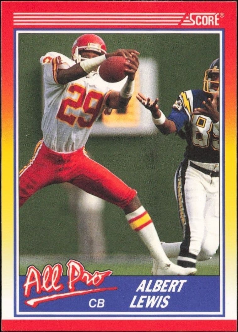 1990 Score Albert Lewis #568 trading card