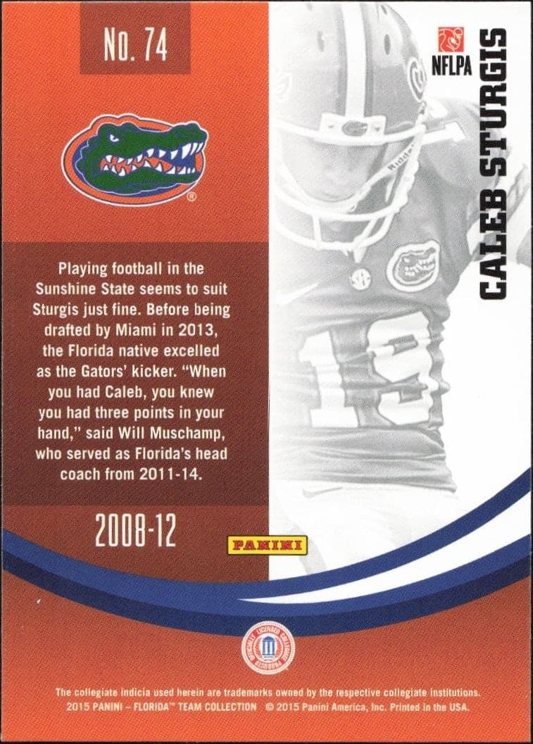 Caleb Sturgis - Back