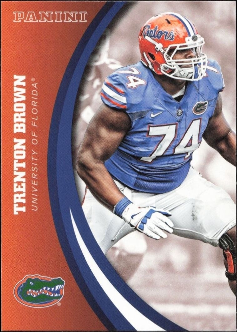 2015 Panini Florida Gators Trenton Brown #60 trading card