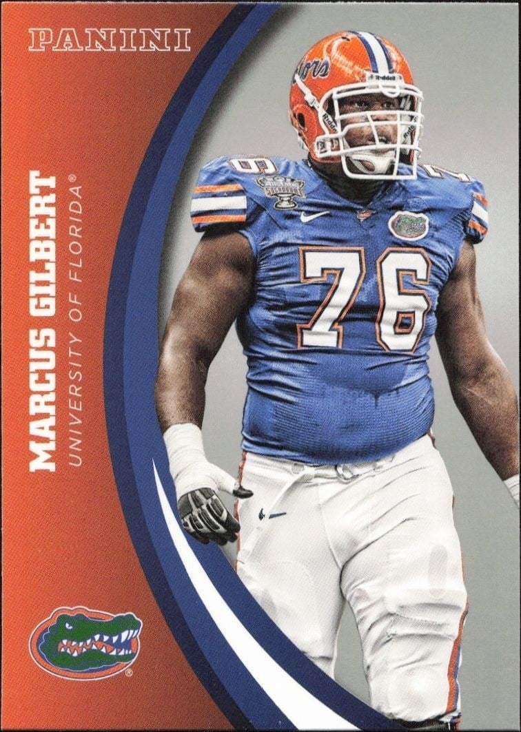 2015 Panini Florida Gators Marcus Gilbert #43 trading card