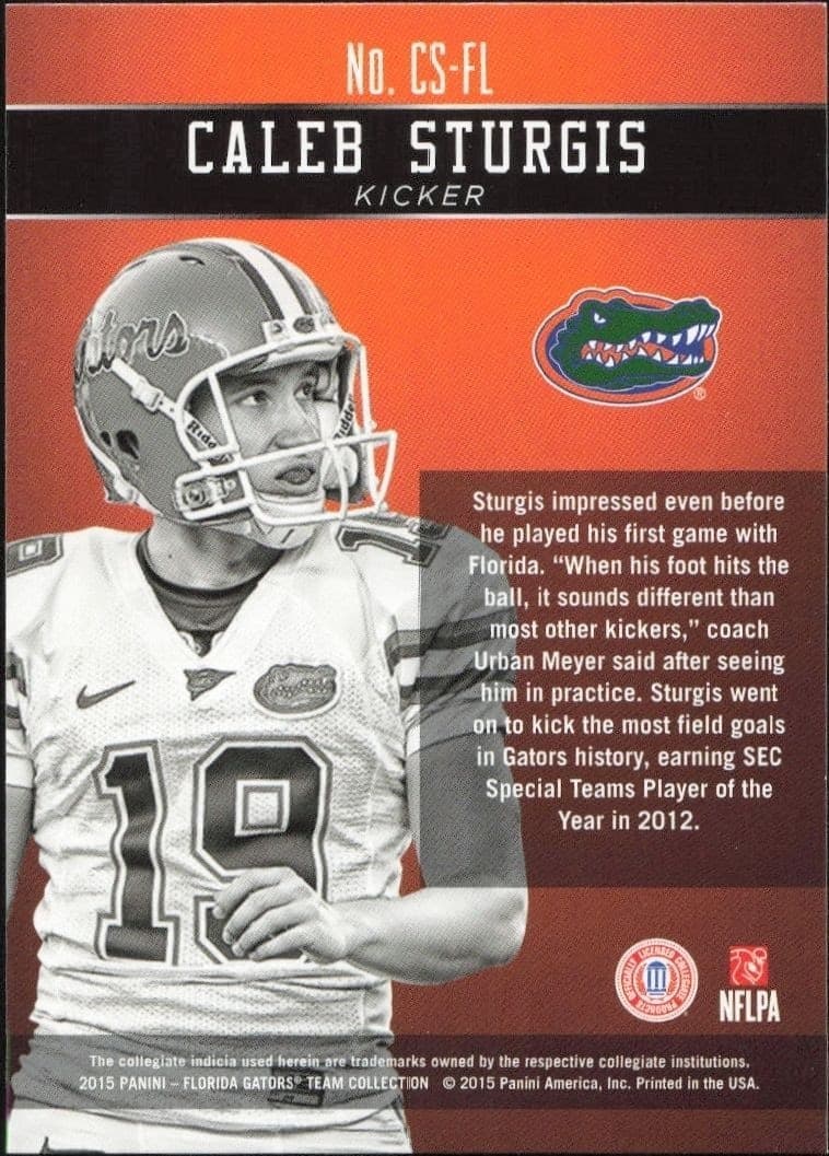Caleb Sturgis - Back