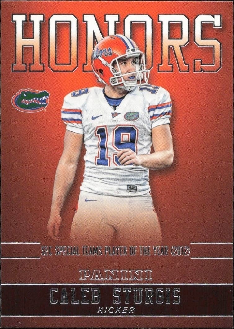 2015 Panini Florida Gators Caleb Sturgis #CS-FL trading card